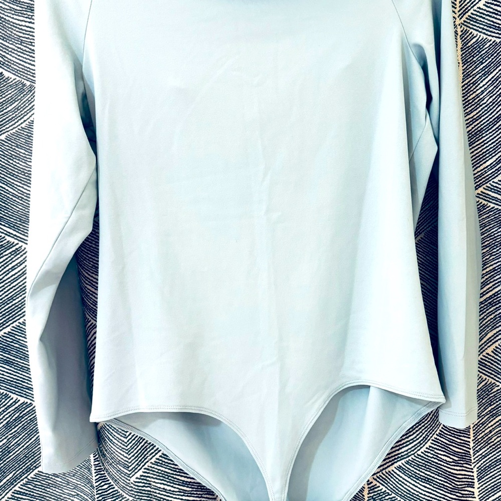 NWOT! Abercrombie soft long sleeve body suit! Never worn! Beautiful light blue!